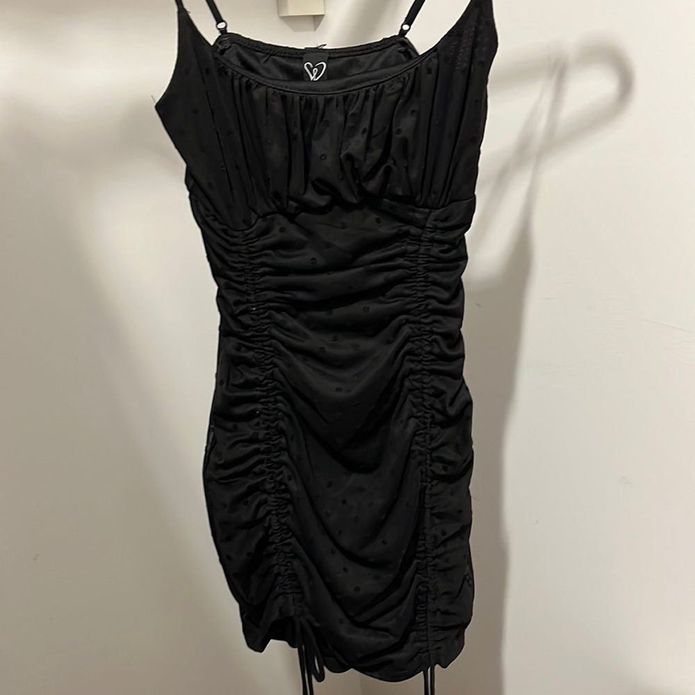 Black mini dress